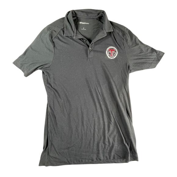 Sport-Tek Other - Texas Tech Club Polo Shirt Men Small Black University Red Raiders Sport-Tek Polo